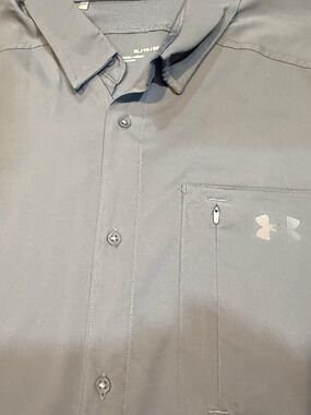 Under Armour Golf Athletic Polo Collar Button Down Top- XL